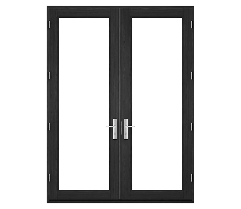 Pella Reserve Contemporary Wood Hinged Patio Door in Frankfort